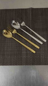Sendok garpu makan stainless korea 6 pcs kilap halus anti karat