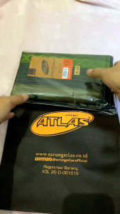 Sarung Atlas Super Premium S.950 Bronze songket mewah motif bhs excellent tanpa box