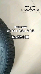 2 pcs Ban Luar Atlantis 12x1/2x2 1/4