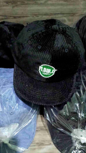 Topi Corduroy Full Katun All Size Dewasa - Varian Warna Hitam Denim - Elegan