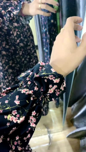 GAMIS SAKURA GAMIS MOTIF BUNGA SAKURA YANG LAGI TRENDING