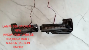 VARIASI LAMPU SEN SPION ALL NEW FORTUNER INNOVA ZENIX HILUX RGB RUNNING SEN MIKA HITAM
