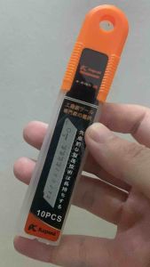 Lưỡi dao rọc đa năng Kapusi 18mm thép Nhật bộ 10 lưỡi dao rọc giấy cắt thùng bìa carton rọc băng dính