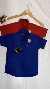 kemeja anak Kemeja pendek kemeja polos Atasan anak Baju anak