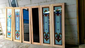 DAUN JENDELA KAYU MAHONI PERHUTANI Bingkai Jendela Kaca Ukuran Jendela 60X120Cm - Lazada