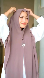 Khimar Zipper Jumbo Ceruty Babydoll Yumna: Desain Modern Untuk Wanita