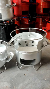 เตาถ่านเตาปิ้งย่างเตาหมูกระทะเตาเหล็กขนาด30ซ.มเตามินิเตาสนามยกย้าสะดวกพร้อมส่ง