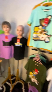 T-shirt kaos distro anak merk Triple-s gambar depan belakang nabrak dengan bahan 100% full cotton combed jahitan full katun