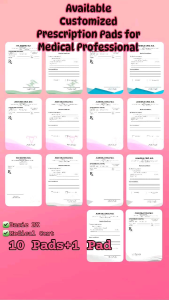Medical Prescription Pad 10+1 for Free