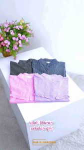 FLODINDA SET KIDS - SETELAN ANAK BAHAN KATUN BY NIA RUMAISHA // CELANA JEANS PINGGANG FULL KERUT