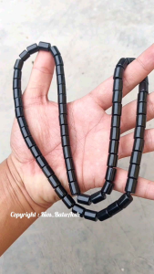 Kalung Batu Giok Black Jade Original Asli Aceh Tabung Rata
