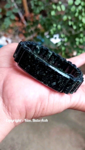 Gelang Batu Giok Black Jade Loreng Original Asli AcehTabung Kombinasi