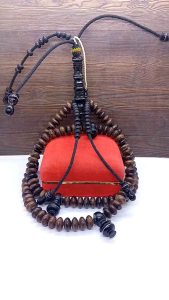 Tasbih Tijani Kayu Kalimosodo Kombinasi Kelor Hitam A554