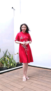 Dress Imlek: Vaganza Dress Atasan & Cheongsam Dress Pendek