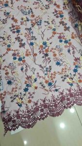 Tulle bordir garden motif F series 1