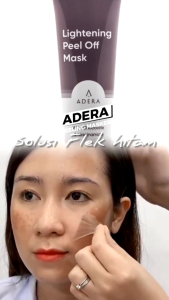 WAJAH GLOWING DAN PUTIH ADEEVA LIGHTENING PEEL OFF MASK | ADEEVA MASKER FLEK HITAM