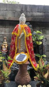 Áo Bà Quan Âm Ren Kim Sa màu Đỏ