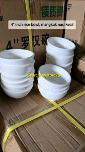 Rice Bowl Soup Bowl Porcelain Ceramic 4/4.5/5 Dinnerware Set Mangkuk Nasi Sup Porselin Dapur