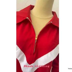 SHANE CLOTHING KEMEJA WANITA MERAH PUTIH 17 AGUSTUS HARI KEMERDEKAAN
