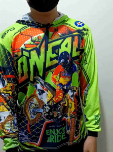 JERSEY MOTOCROSS BAJU TRAIL FULL PRINTING LENGAN PANJANG KUPLUK/TOPI