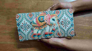 Digital printed Ladies Clutch Wallet