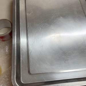 *SECOND HAND*Stainless Steel THICK Rectangular Tray/Dulang Segi Empat/ 钢方形托盘