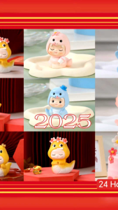 【YQ Bakery Store】🔥Ready stock🔥2026 奶瓶 蛇 牛 龙龙 宝宝 蛋糕装饰摆件 插牌  周岁蛋糕 Snake Dragon cow cow cake decoration cake topper milk bottle