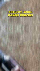 Knalpot Mobil Murah Bambu Runcing Chrome