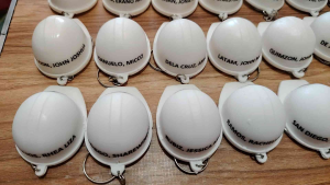 Customized Hard Hat Keychain (no bottle opener)