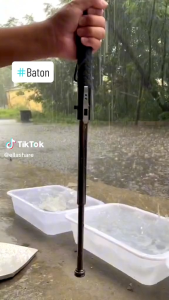 Tongkat Kecil Otomatis Tongkat Gunung Wanita Simple