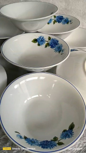 MANGKOK BUNGA LIS BIRU(ISI 6 pcs)