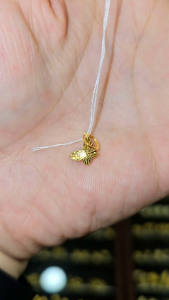 916 gold pendant Butterfly/emas 916 loket rama2 0.35g
