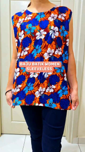 Baju Batik Singlet Perempuan Free Size