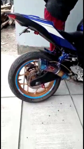 Knalpot Racing R9 h2 pelangi Vixion R15 Gsx CBR XRIBE Vixion Cb Byson MX Verza SupraGtx Satria sonic