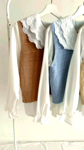 Atasan Rompi Vest Knit Import: Desain Stylish & Casual
