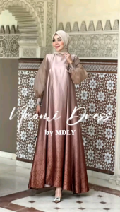 Dress Silk Gradiasi Terbaru NAOMI Dress Origina l By MDLY / Nazra.Sha