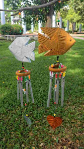 ปลาเงินปลาทอง ปลาไม้มงคล โมบายกระดิ่ง