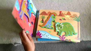 (SG SELLER) Busy Book Children Kids Baby Education Quiet Book Puzzle Dinosaurs World T-Rex Montessori 1-8 Years old Toys