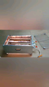 เตาปิ้งกล้วยแก็ส14"×22"นิ้วย่างปลาหมึกตัวเตาสแตนเลสอย่างหนานสำหรับ(ถ่านภูเขาไฟ)