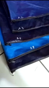 karung pakai resleting tersedia ukuran jumbo dari bahan terpal Korea kualitas terjamin harga terjangkau