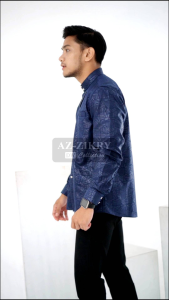 kemeja Koko motif embos kemko Sultan pakaian dewasa