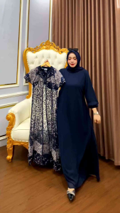 Umi Fashion 31 - Gamis brukat rompi bisa di lepas kombinasi ceruti cakep dan recommended buat lebaran kondangan hajatan co best seller