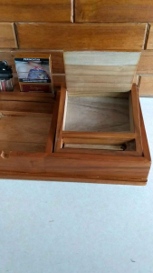 tempat rokoko+korek + asbak / kayu jati solid