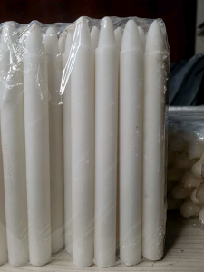 Lilin Putih Murah Pack Isi 100 Pcs - Candle & Lampu Grosir Panjang 17 Cm Diameter 17 Cm (T06-100)