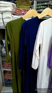 MAXY DRESS GAMIS SUSUN POLOS RAYON PREMIUM Regular Fit DEWASA