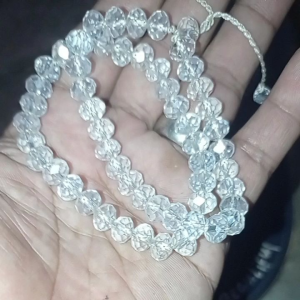 gelang kristal putih bukan swarovsky kualitas swarovsky premium tali serut dan elastis