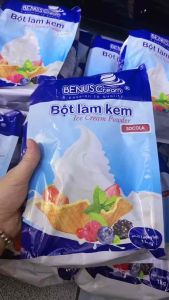 Bột Làm Kem Tươi BENUSCream 1 Kg - Hơn 30 Hương Vị Khác Nhau - Không Dùng Chất Bảo Quản hay Phụ Gia - Đảm Bảo An Toàn Sức Khỏe