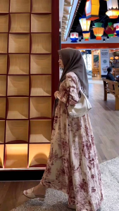 Gamis Dress Anjani Larissa Pita Maxmara Lux Premium 100% Realpict