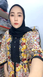 Gamis Dress Paula Moza Katun Rayon Kasual