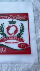 PLASTIK BERAS cap RAJALELE new 3kg (100pcs)